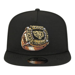 Chicago Bears New Era Super Bowl Ring 9FIFTY A-Frame Adjustable Hat Black