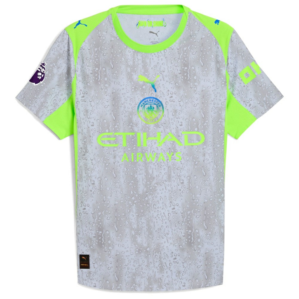 Manchester City 2025/26 Third Custom Jersey Green/Neon Green