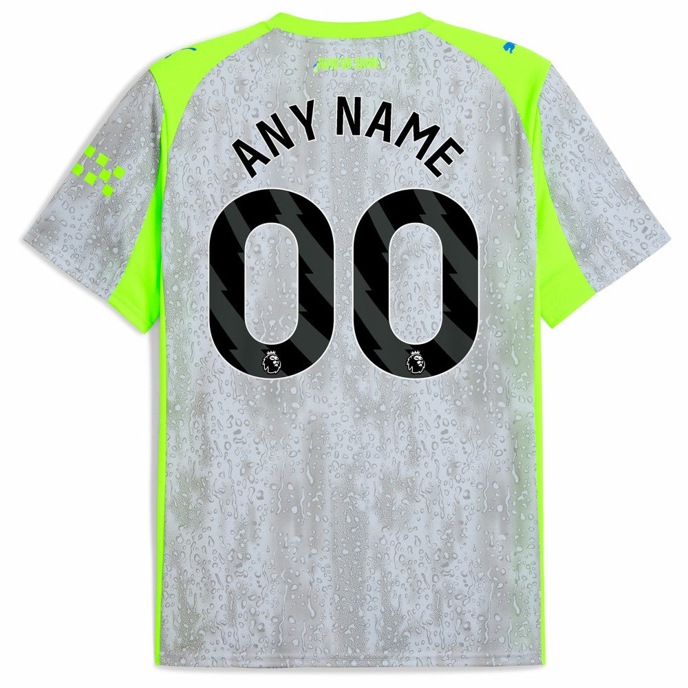 Manchester City 2025/26 Third Replica Custom Jersey Green/Neon Green shop