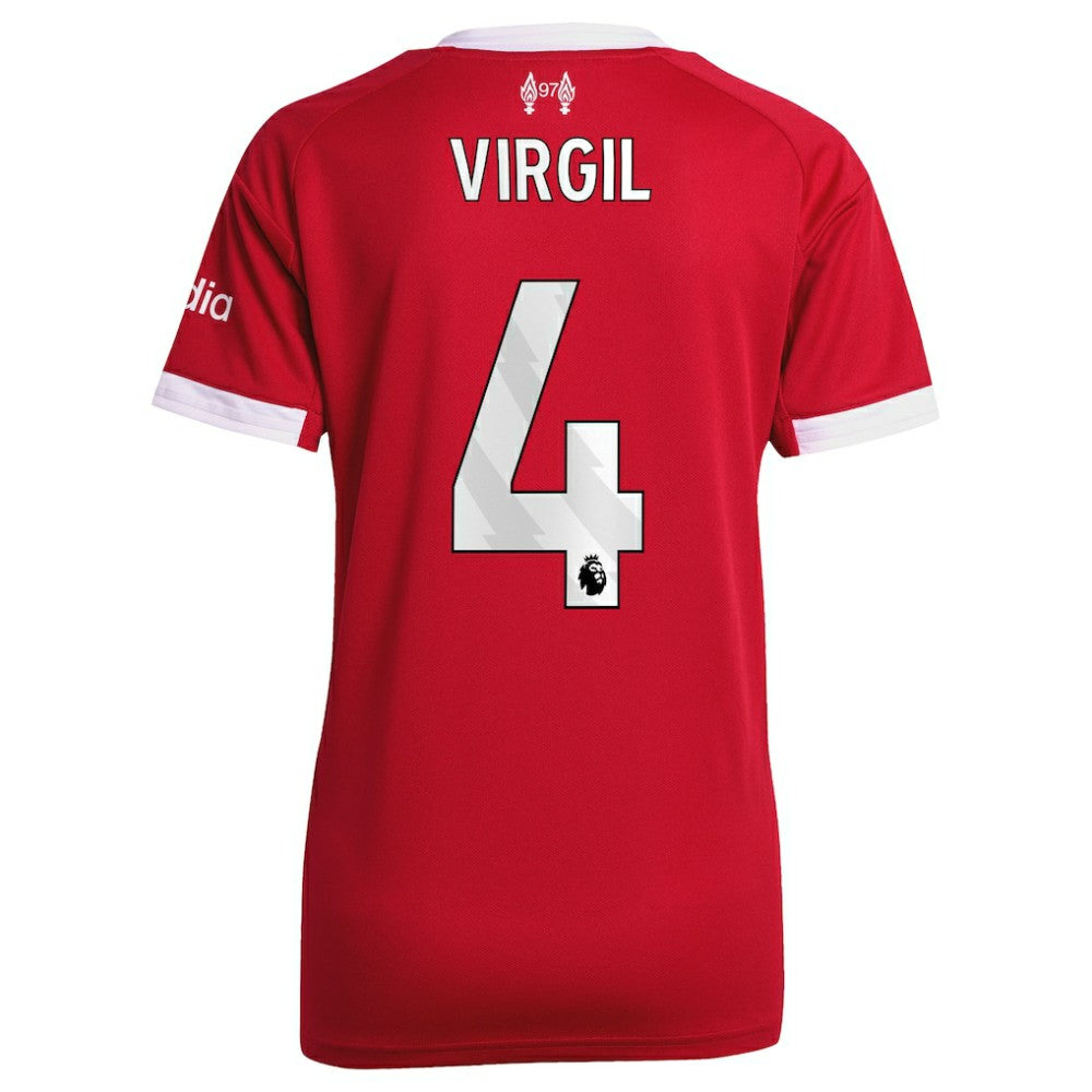 Virgil van Dijk Liverpool Women's 2025/26 Home Replica Jersey Red