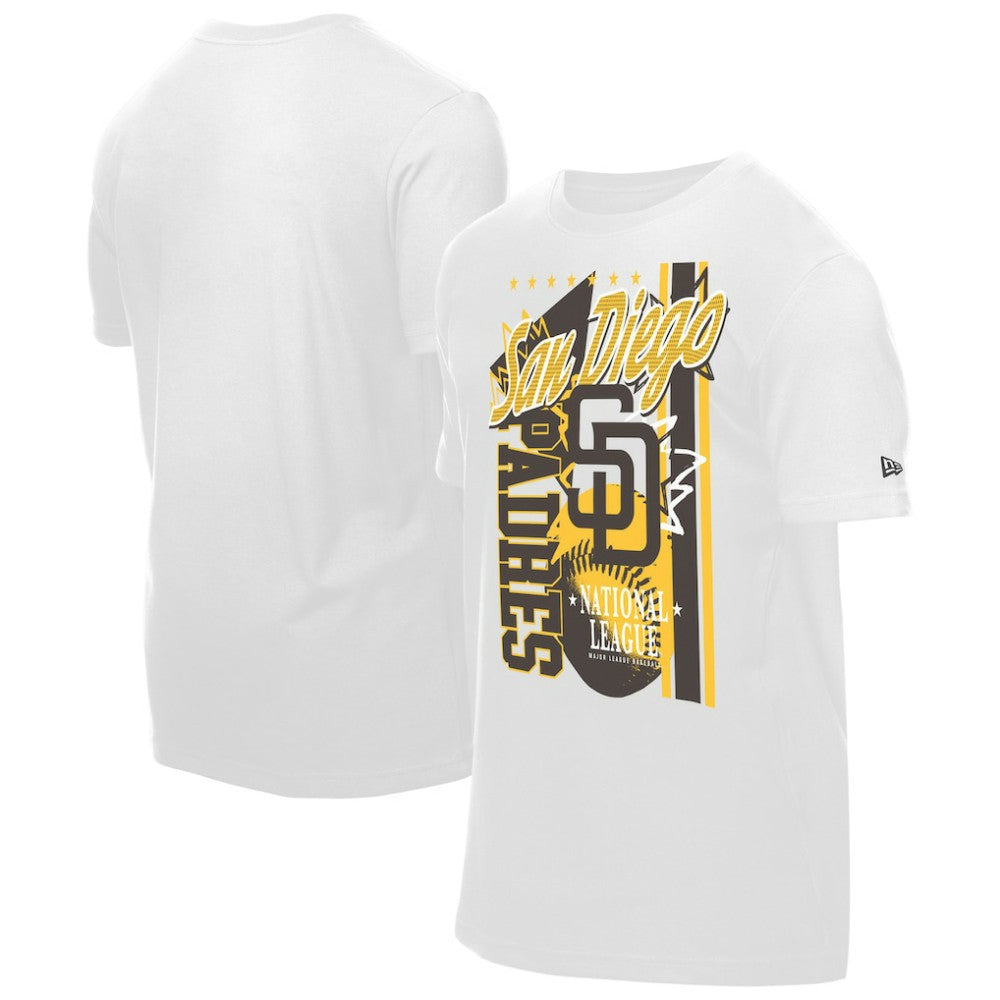 San Diego Padres New Era Big Graphic Domestic T-Shirt - White T-shirts