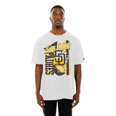 San Diego Padres New Era Big Graphic Domestic T-Shirt - White T-shirts