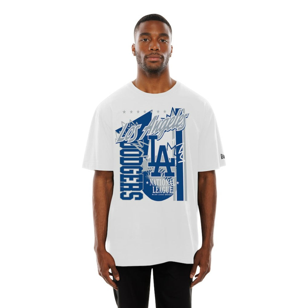 Los Angeles Dodgers New Era Big Graphic Domestic T-Shirt - White T-shirts