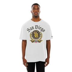 San Diego Padres New Era Fleur Domestic T-Shirt - White T-shirts