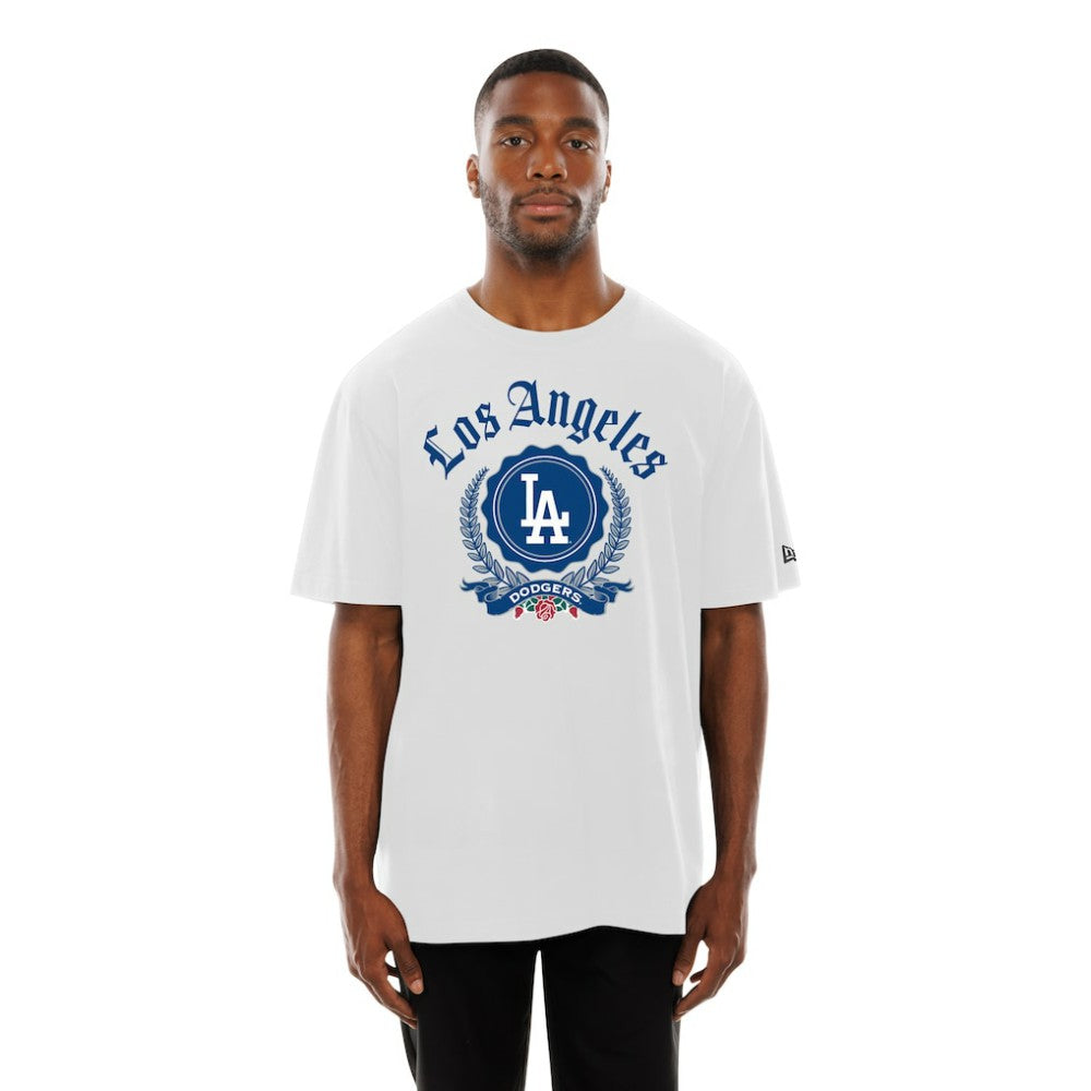 Los Angeles Dodgers New Era Fleur Domestic T-Shirt - White T-shirts