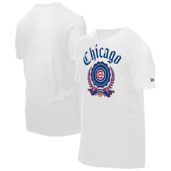 Chicago Cubs New Era Fleur Domestic T-Shirt - White T-shirts