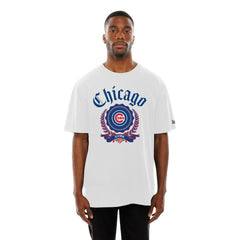 Chicago Cubs New Era Fleur Domestic T-Shirt - White T-shirts