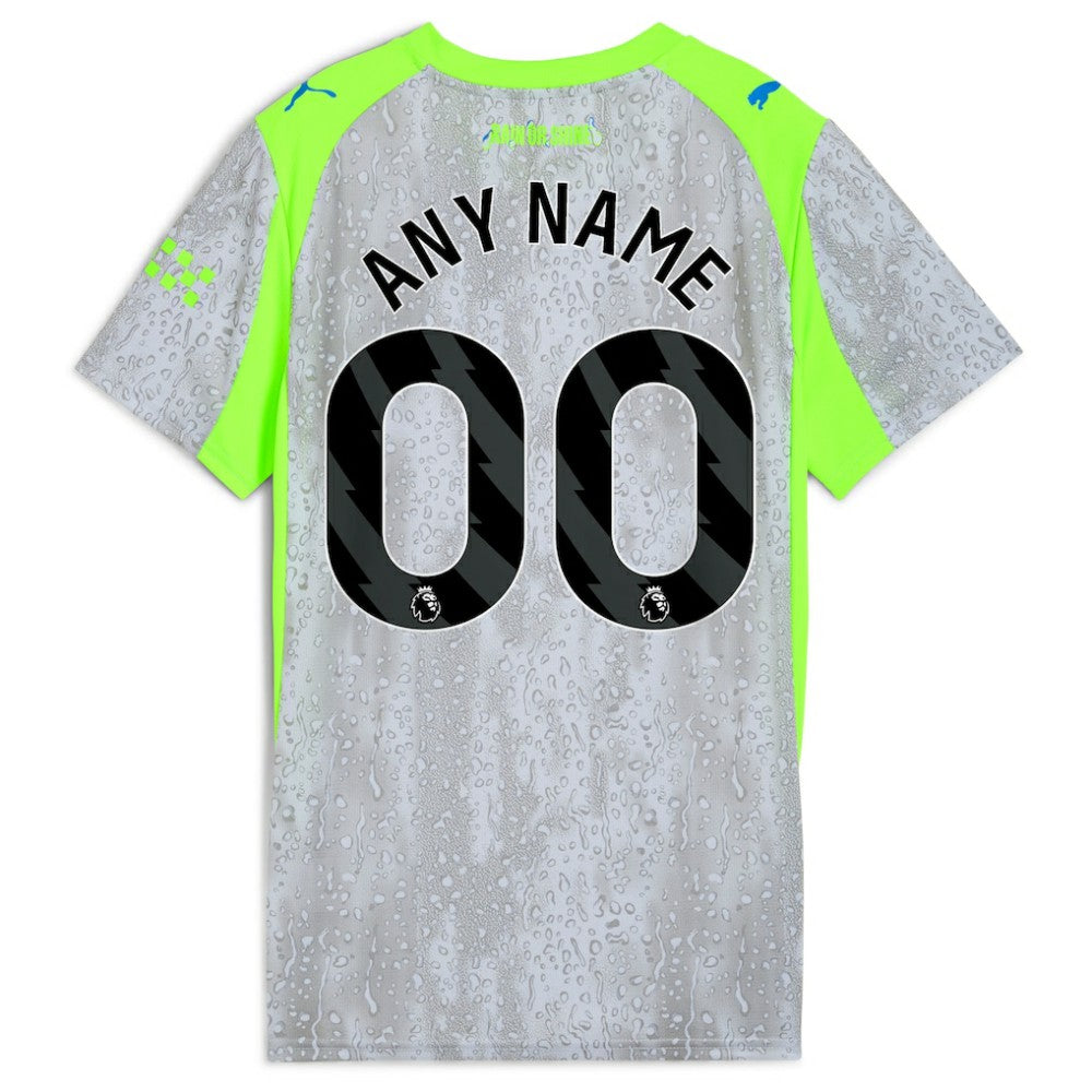 Manchester City Women's 2025/26 Third Replica Custom Jersey Green/Neon Green