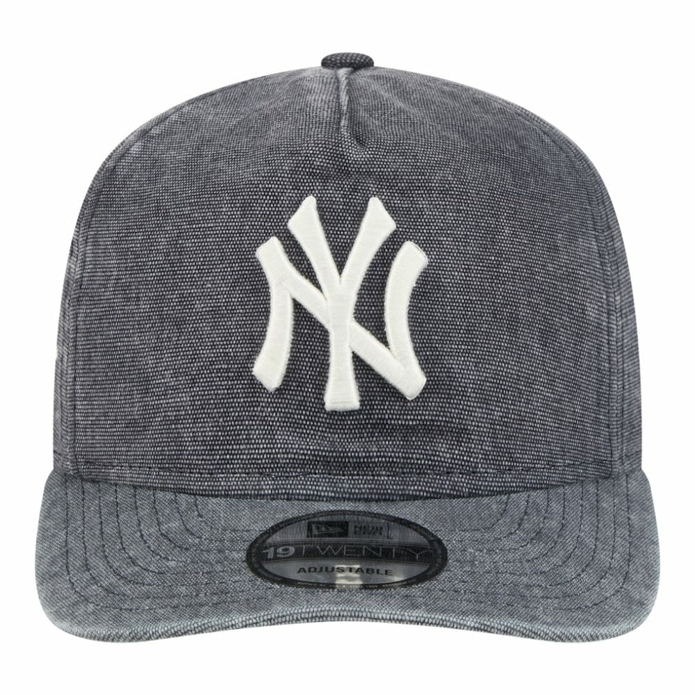 New York Yankees New Era  Denim Classic 19TWENTY Adjustable Hat - Navy Heather Hats