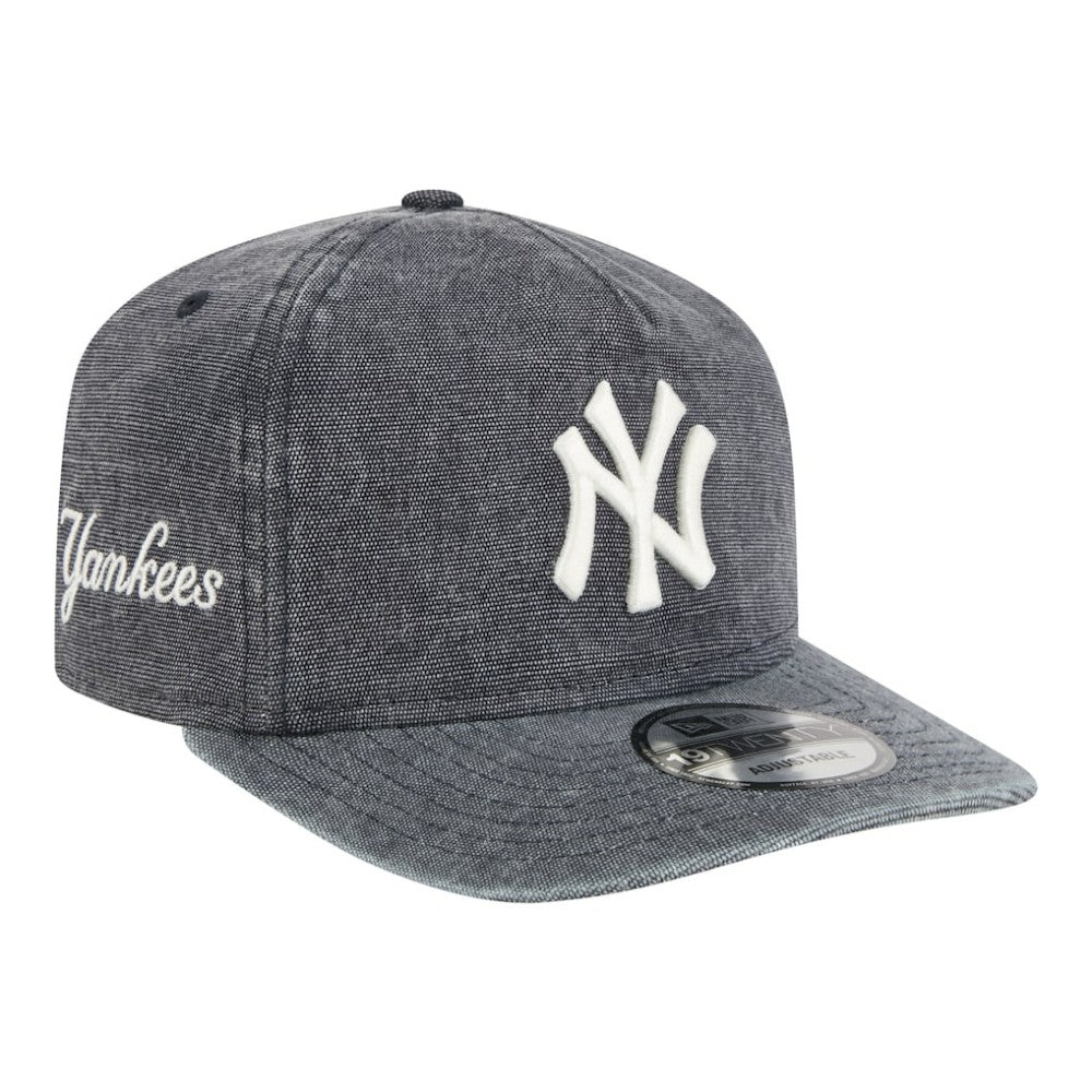 New York Yankees New Era  Denim Classic 19TWENTY Adjustable Hat - Navy Heather Hats