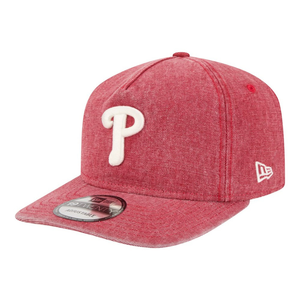 Philadelphia Phillies New Era  Denim Classic 19TWENTY Adjustable Hat - Red Hats