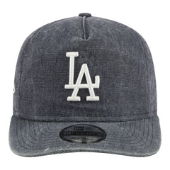 Los Angeles Dodgers New Era Throwback Denim Classic 19TWENTY Adjustable Hat - Navy Heather Hats