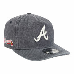Atlanta Braves New Era  Denim Classic 19TWENTY Adjustable Hat - Navy Heather Hats