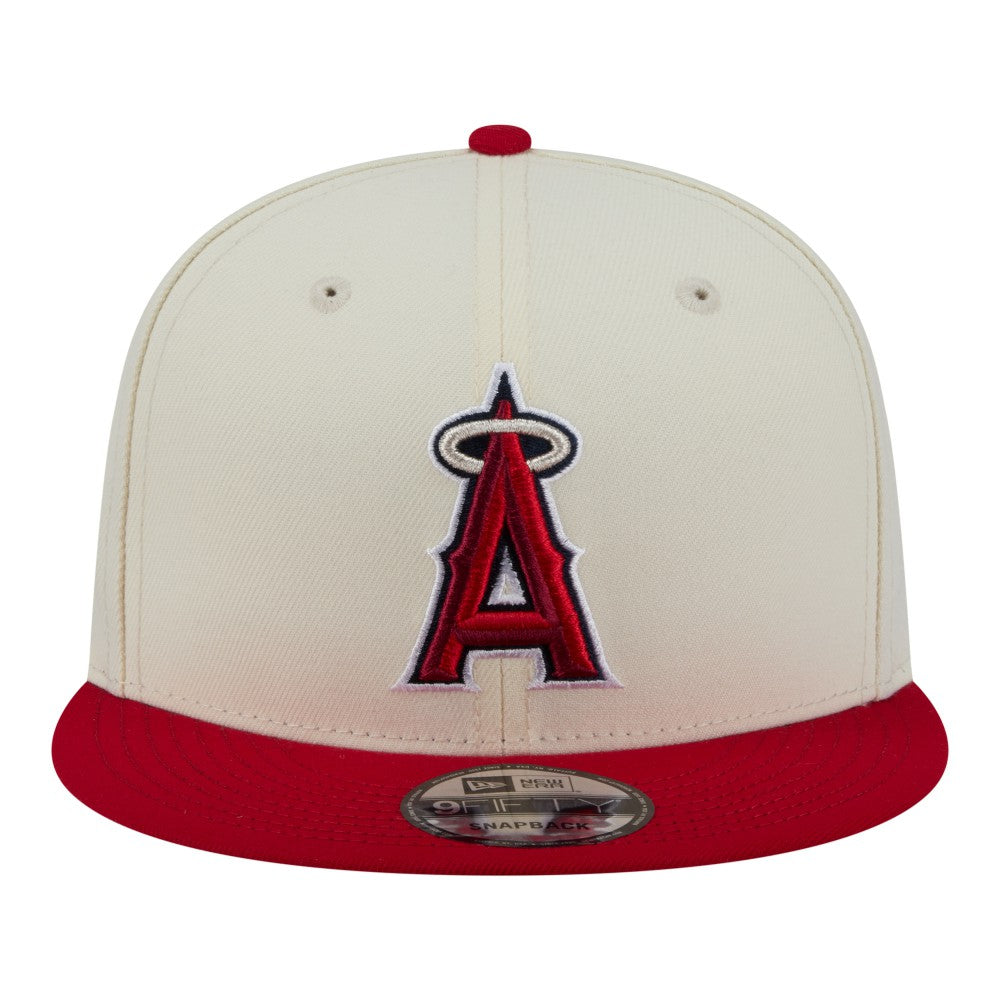 Los Angeles Angels New Era Localized 9FIFTY Snapback Hat - Cream/Red Hats