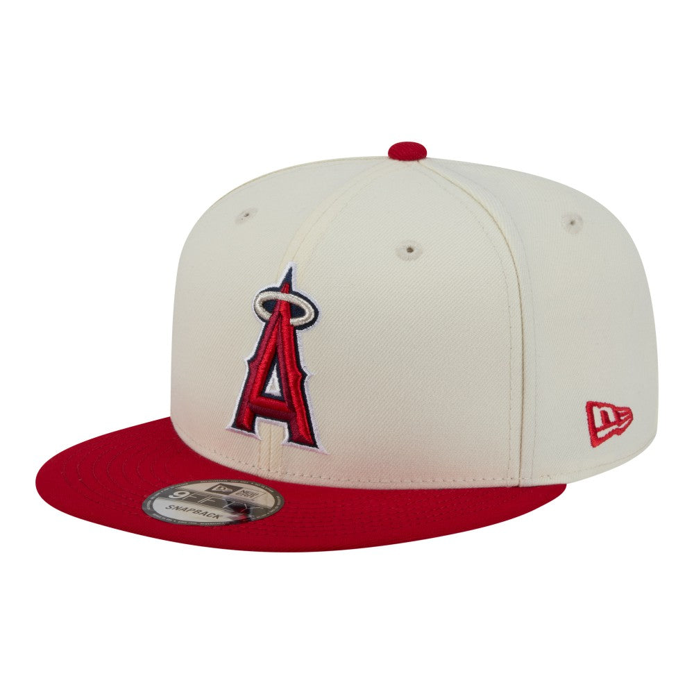 Los Angeles Angels New Era Localized 9FIFTY Snapback Hat - Cream/Red Hats
