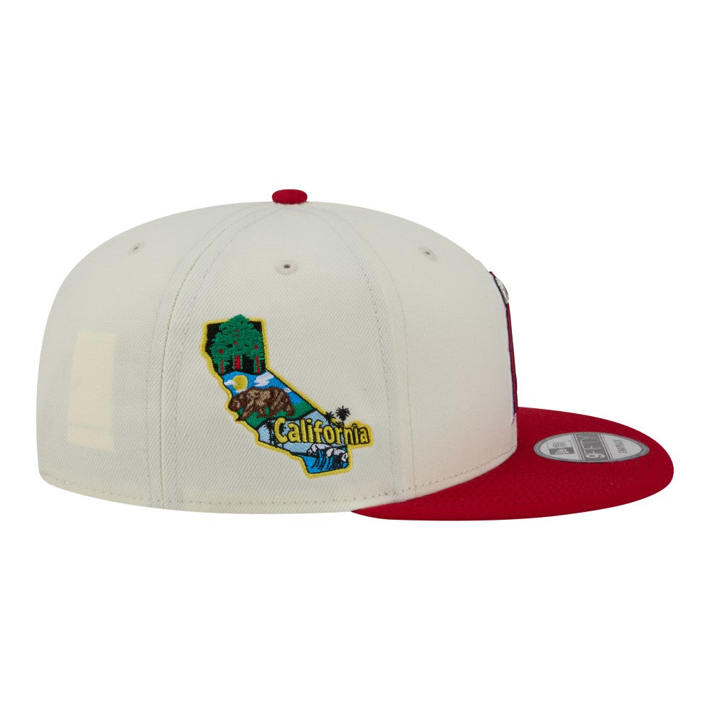 Los Angeles Angels New Era Localized 9FIFTY Snapback Hat - Cream/Red Hats