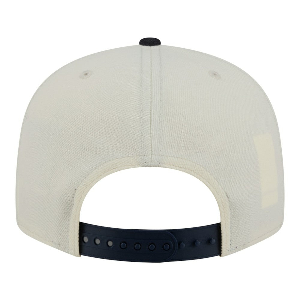 Atlanta Braves New Era Localized 9FIFTY Snapback Hat - Cream/Navy Hats