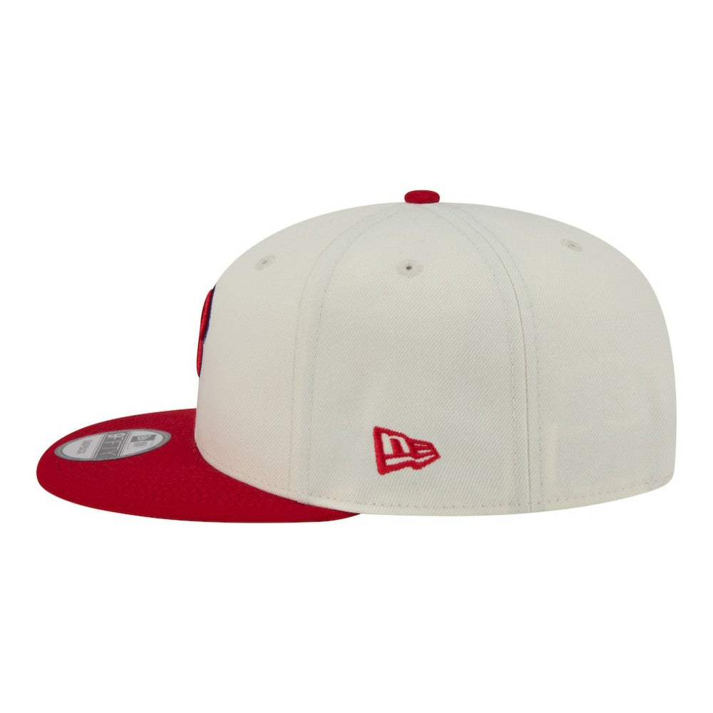 Philadelphia Phillies New Era Localized 9FIFTY Snapback Hat - Cream/Red Hats