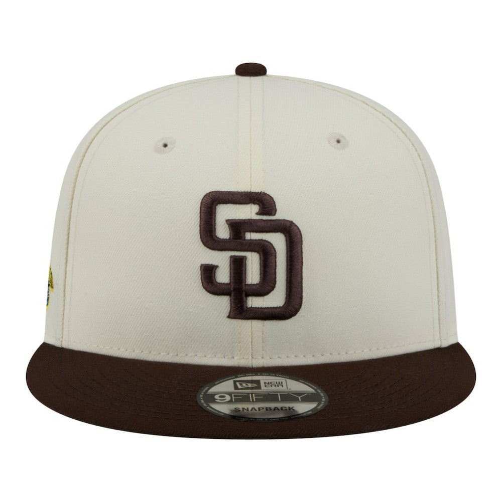 San Diego Padres New Era Localized 9FIFTY Snapback Hat - Cream/Brown Hats