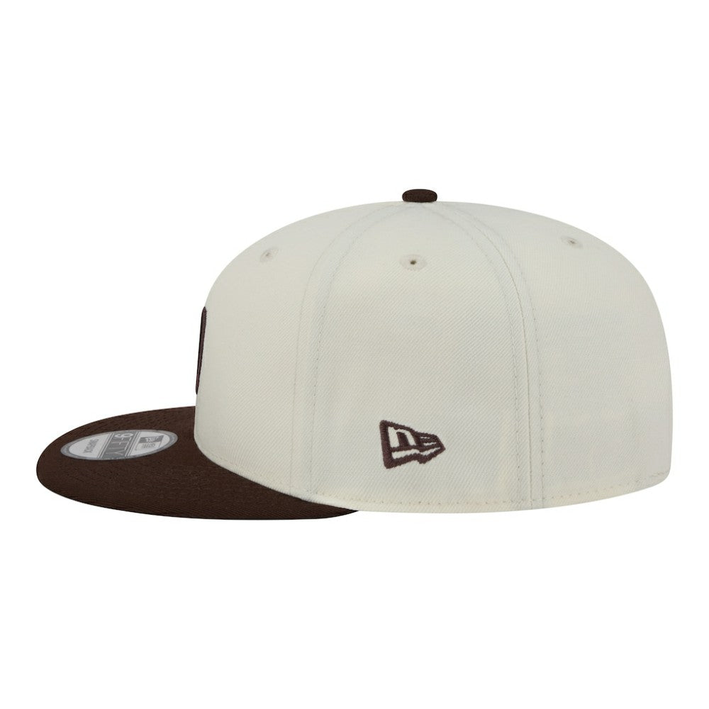 San Diego Padres New Era Localized 9FIFTY Snapback Hat - Cream/Brown Hats