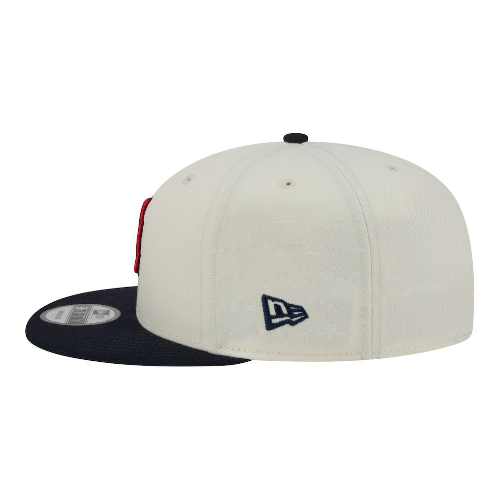 Boston Red Sox New Era Localized 9FIFTY Snapback Hat - Cream/Navy Hats