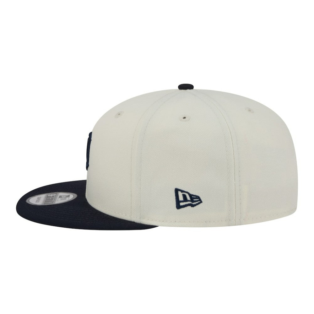 Detroit Tigers New Era Localized 9FIFTY Snapback Hat - Cream/Navy Hats