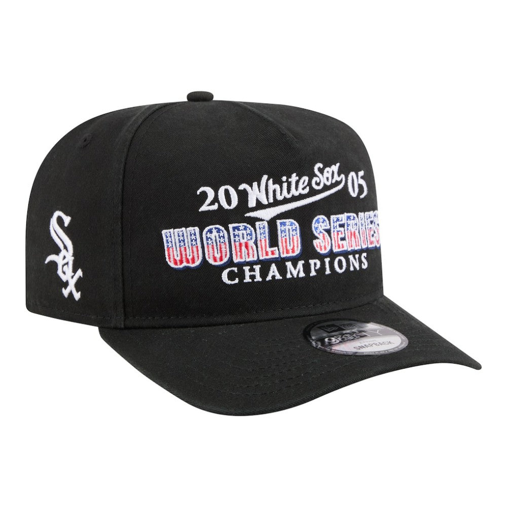 Chicago White Sox New Era 2005 World Series Champions Historic 9FIFTY A-Frame Snapback Hat - Black Hats