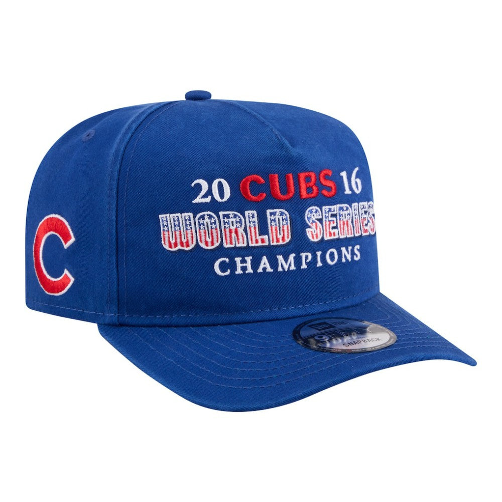 Chicago Cubs New Era 2016 World Series Champions Historic 9FIFTY A-Frame Snapback Hat - Royal Hats