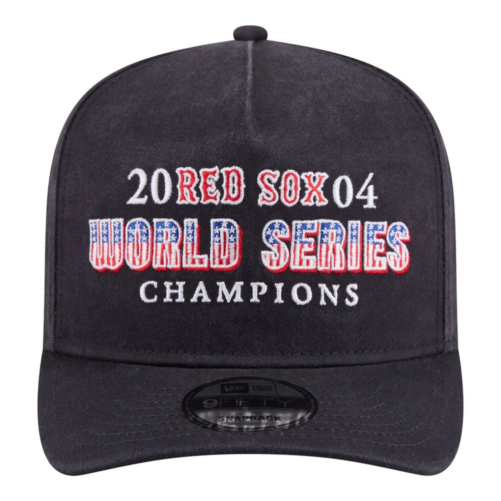 Boston Red Sox New Era 2004 World Series Champions Historic 9FIFTY A-Frame Snapback Hat - Navy Hats