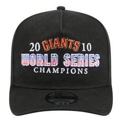 San Francisco Giants New Era 2010 World Series Champions Historic 9FIFTY A-Frame Snapback Hat - Black Hats