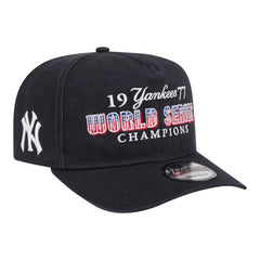 New York Yankees New Era 1977 World Series Champions Throwback 9FIFTY A-Frame Snapback Hat - Navy Hats
