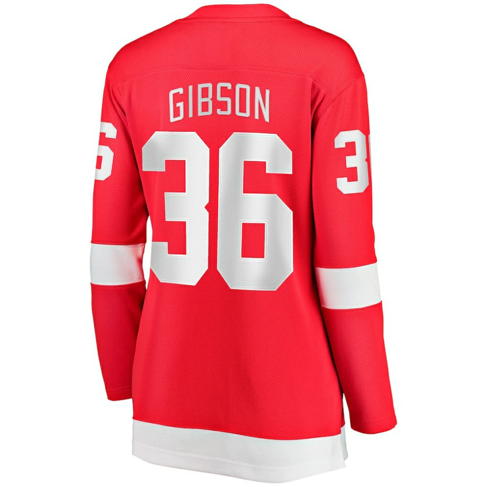 NHL John Gibson Detroit Red Wings Fanatics Women's Home Breakaway Jersey - Red