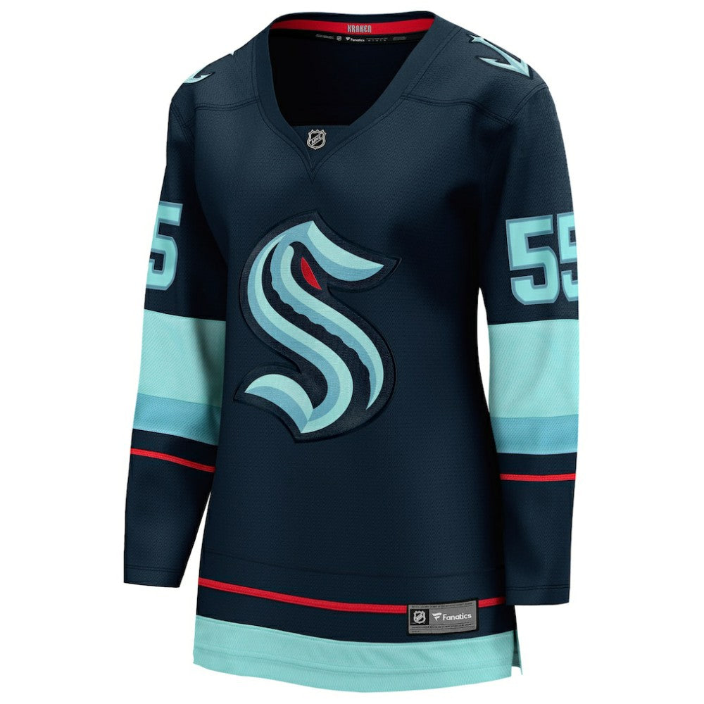NHL Ryan Lindgren Seattle Kraken Fanatics Women's Home Breakaway Jersey - Deep Sea Blue