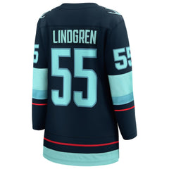 NHL Ryan Lindgren Seattle Kraken Fanatics Women's Home Breakaway Jersey - Deep Sea Blue