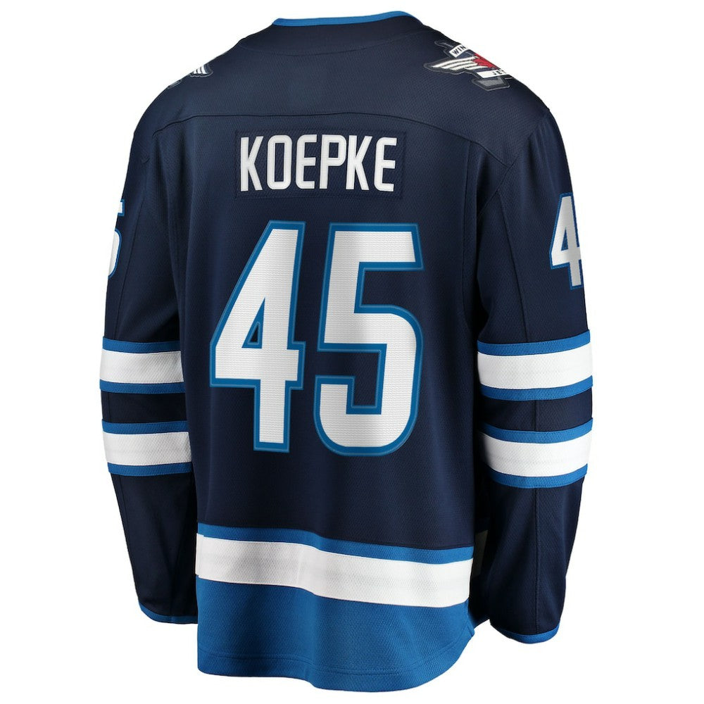 NHL Cole Koepke Winnipeg Jets Fanatics Home Breakaway Jersey - Navy