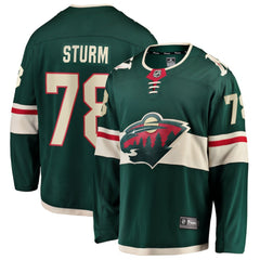 NHL Nico Sturm Minnesota Wild Fanatics Home Breakaway Jersey - Green