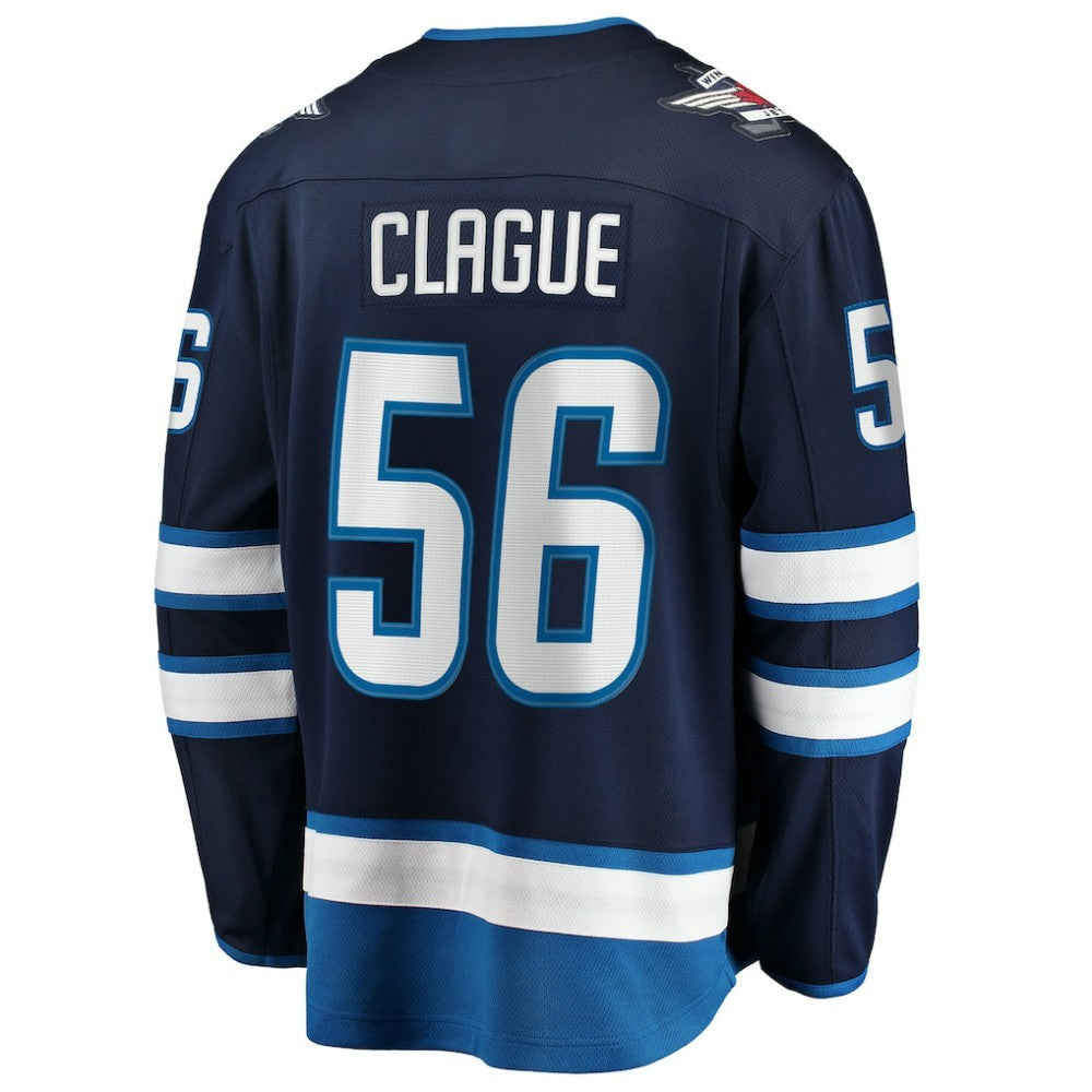 NHL Kale Clague Winnipeg Jets Fanatics Home Breakaway Jersey - Navy