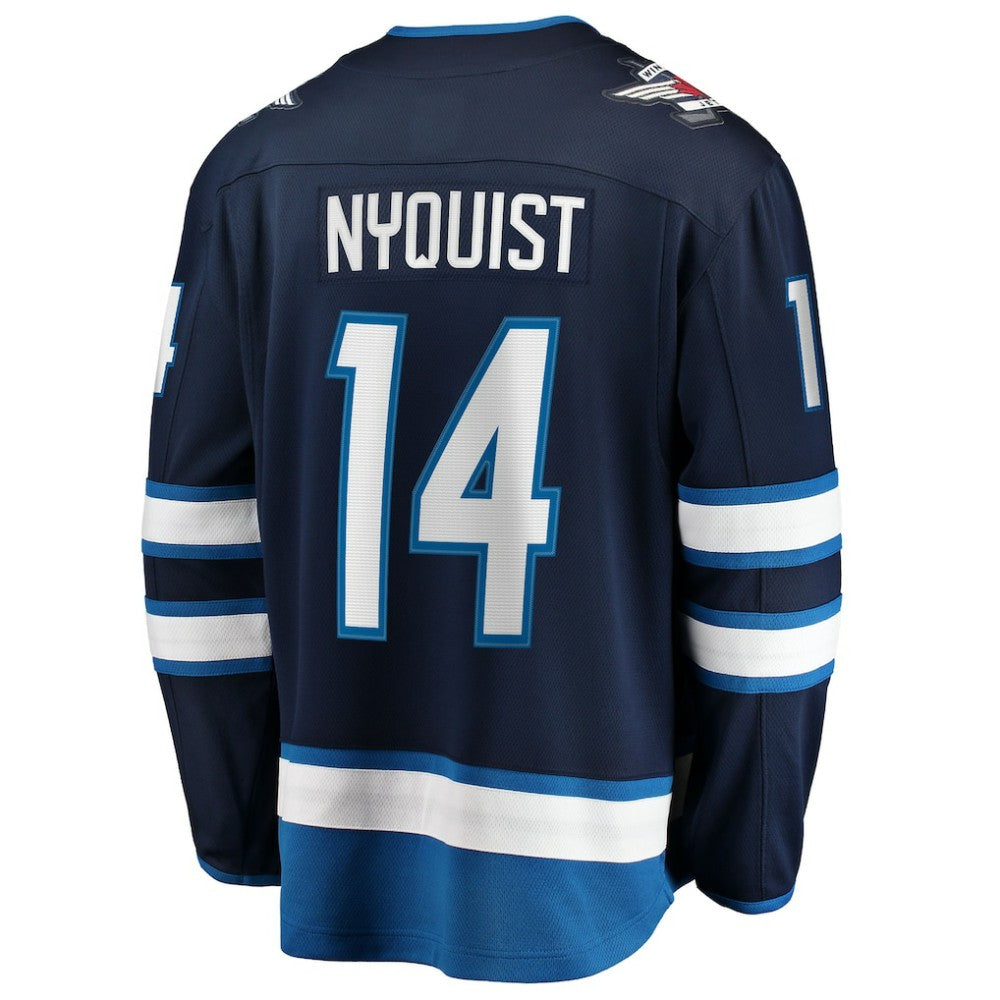 NHL Gustav Nyquist Winnipeg Jets Fanatics Home Breakaway Jersey - Navy