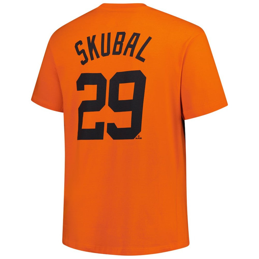 Tarik Skubal Detroit Tigers Fanatics Big & Tall Name & Number T-Shirt - Orange T-shirts