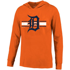 Tarik Skubal Detroit Tigers Majestic Threads Lightweight Name & Number Hoodie - Orange Hoodies
