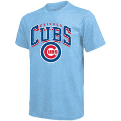 Pete Crow-Armstrong Chicago Cubs Majestic Threads Triblend Name & Number T-Shirt - Light Blue T-shirts