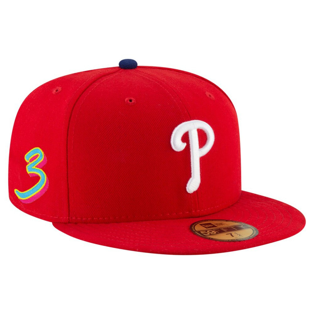 Bryce Harper Philadelphia Phillies New Era 2025 Player’s Weekend 59FIFTY Fitted Hat - Red Hats