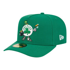 Boston Celtics Injection Cartoon Logo A-Frame 59FIFTY Fitted Hat Kelly Green