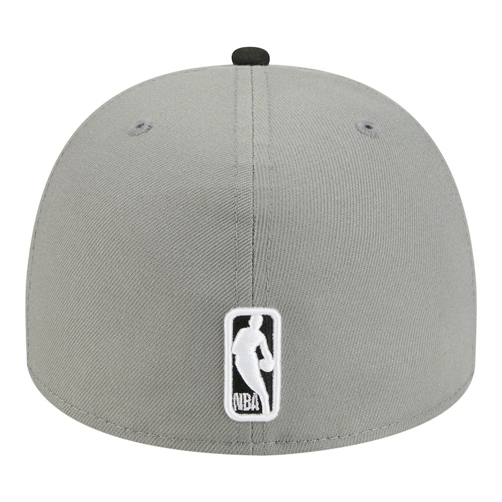 Brooklyn Nets Injection Cartoon Logo A-Frame 59FIFTY Fitted Hat Gray