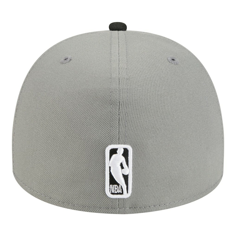 Brooklyn Nets Injection Cartoon Logo A-Frame 59FIFTY Fitted Hat Gray