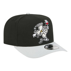 San Antonio Spurs Injection Cartoon Logo A-Frame 9FIFTY Adjustable Hat Black