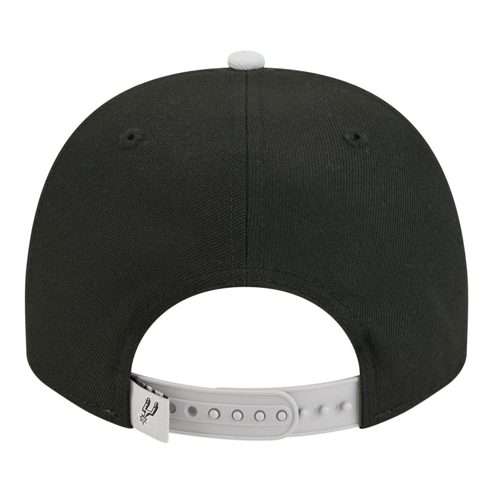 San Antonio Spurs Injection Cartoon Logo A-Frame 9FIFTY Adjustable Hat Black