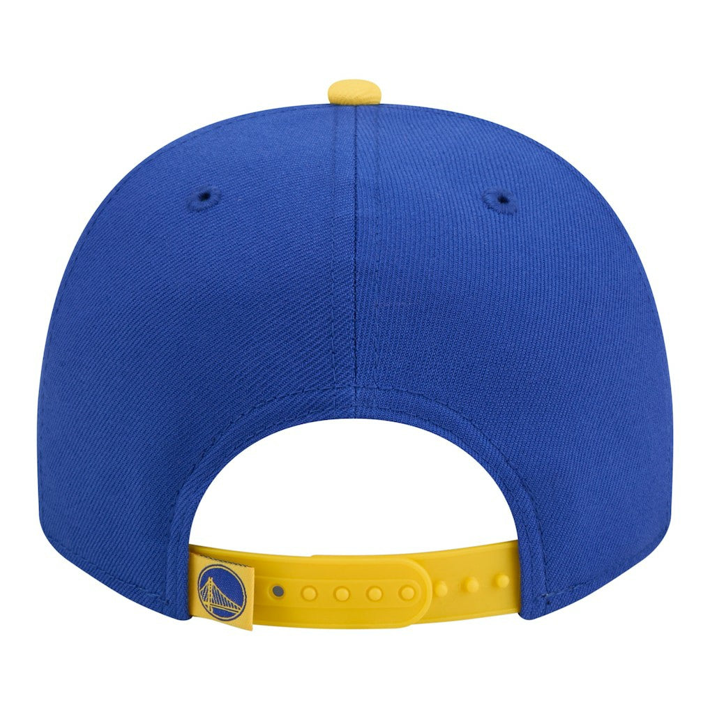 Golden State Warriors Injection Cartoon Logo A-Frame 9FIFTY Adjustable Hat Royal