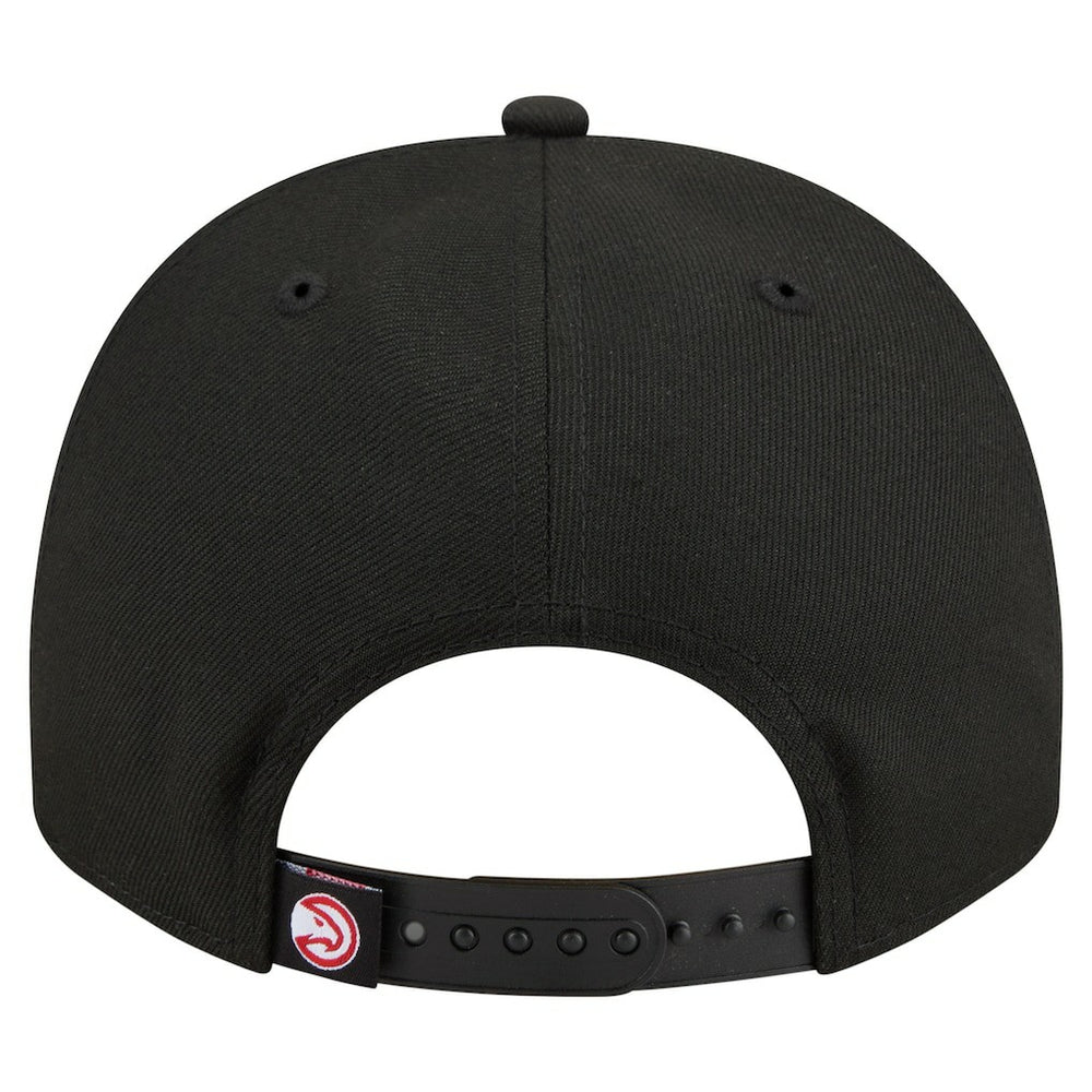 Atlanta Hawks Injection Cartoon Logo A-Frame 9FIFTY Adjustable Hat Black