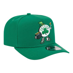 Boston Celtics Injection Cartoon Logo A-Frame 9FIFTY Adjustable Hat Kelly Green